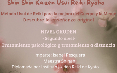 Curso de Reiki Tradicional Japonés. Segundo nivel de formación. Okuden