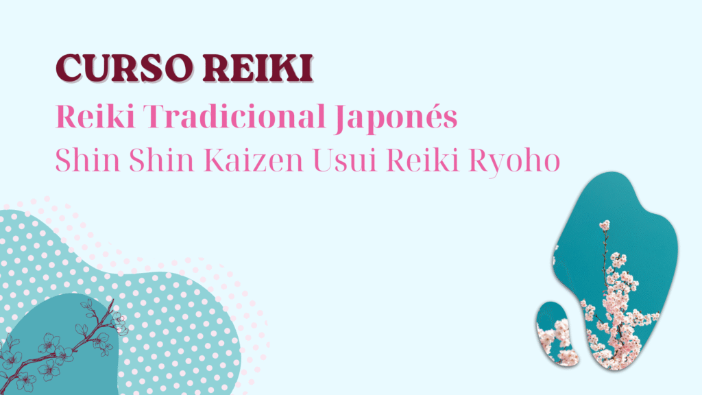 Título principal del curso de Reiki Tradicional Japonés. Primer nivel. Shoden.
