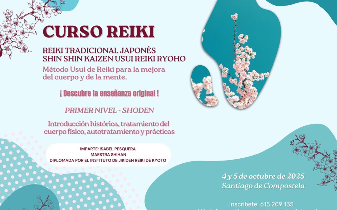 Curso de reiki Tradicional Japonés. Nivel SHODEN. Primer nivel
